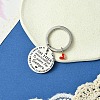 201 Stainless Steel & Alloy Enamel Keychain KEYC-YW00104-12-1