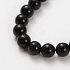 Natural Gemstone Obsidian Round Beads Strands G-O030-14mm-08-2