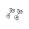 304 Stainless Steel Stud Earrings for Women EJEW-E603-06A-P-1