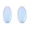 Rainbow Iridescent Plating Acrylic Beads OACR-N010-066-3