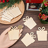 3 Sets Wooden Pendant Decorations WOOD-SC0001-86C-3