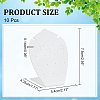 10Pcs Acrylic Slant Back Earring Stands Displays EDIS-PH0001-79-2