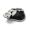 Natural Obsidian Pendants G-B042-01P-01-3