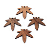Autumn Theme Natural Walnut Wood Pendants WOOD-T023-22-3