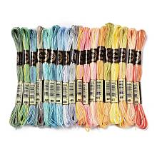 18 Skeins 18 Colors 6-Ply Polyester Embroidery Floss OCOR-M009-01C-01