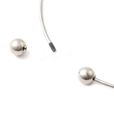 1.2MM 201 Stainless Steel Cuff Bangle Making BJEW-Z144-01P-01-1