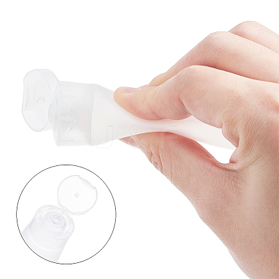 20ml PE Plastic Refillable Flip Top Cap Bottles X1-MRMJ-WH0037-02A-1