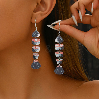 Fish Acrylic Dangle Earrings FS-WGCFB0F-05-1