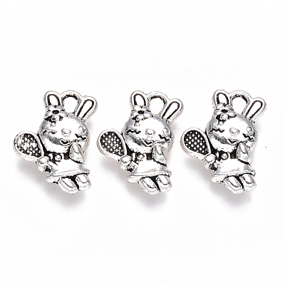Tibetan Style Alloy Pendants TIBEP-S319-087AS-RS-1