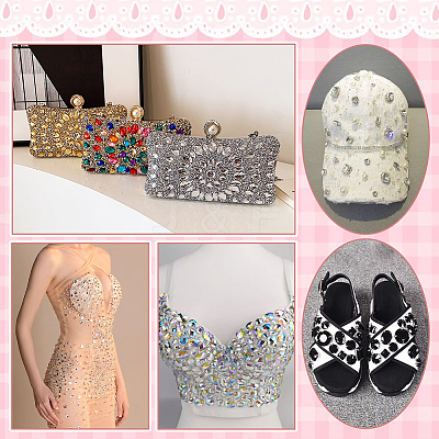 4 Sets Acrylic Sew on Rhinestone DIY-GA0007-23-1
