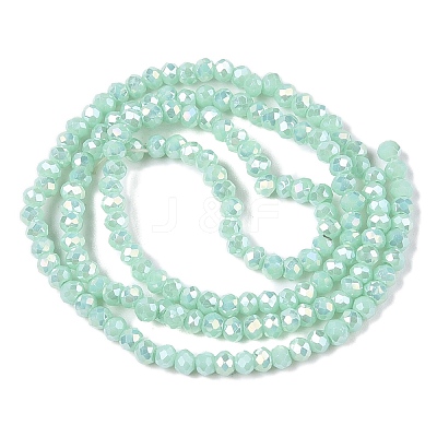 Electroplate Glass Beads Strands EGLA-A044-P1mm-B14-1