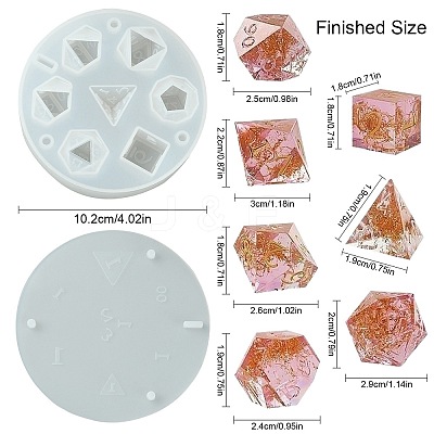 DIY Dice Silicone Molds DIY-YWC0005-03-1