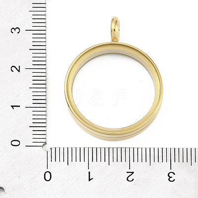 Ion Plating(IP) 304 Stainless Stee Locket Pendants STAS-S132-16G-03-1