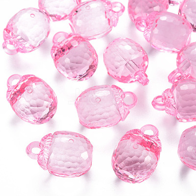 Autumn Theme Transparent Acrylic Pendants TACR-T024-04B-903-1