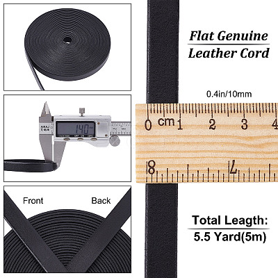Flat Leather Jewelry Cord WL-GF0001-06A-01-1