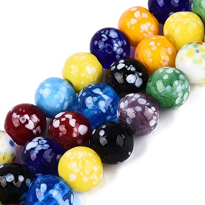 Handmade Lampwork Beads Strands LAMP-Q041-11B-1