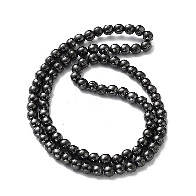 Non-Magnetic Synthetic Hematite Beads Strands G-H1624-4mm-AB-1
