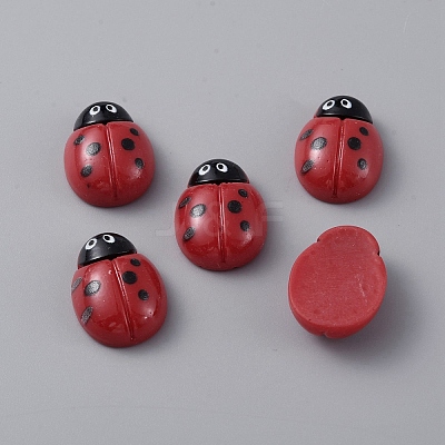 Opaque Resin Cabochons CRES-WH0010-048B-1