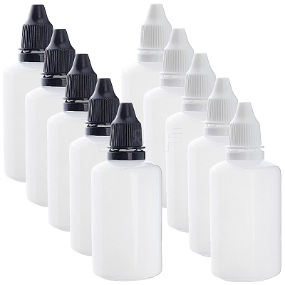 10Pcs 2 Styles PE Plastic Refillable Bottles AJEW-GF0013-39A-1