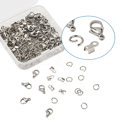 304 Stainless Steel Jewelry Findings Sets STAS-TA0004-07-1
