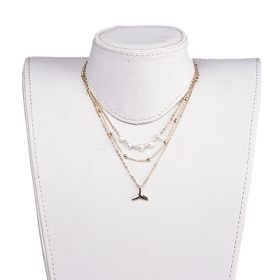 3 Layered Necklaces X-NJEW-JN02560-1
