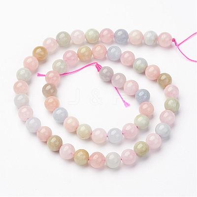 Natural Morganite Bead Strands G-P213-18-12mm-1