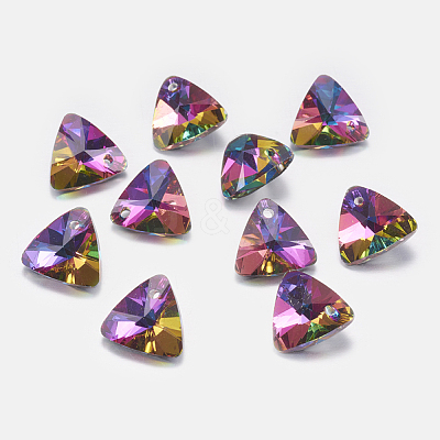 Faceted Glass Rhinestone Charms RGLA-F050-B-001VO-1