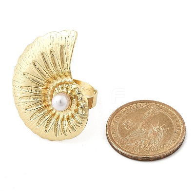 Conch Alloy Adjustable Rings for Women LS-RJEW-B108-03KCG-1