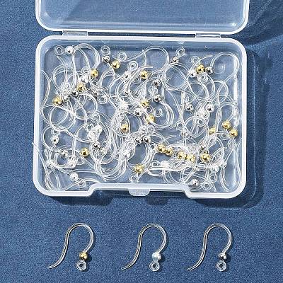 60Pcs 3 Colors Eco-Friendly Plastic Earring Hooks STAS-FS0001-61-1