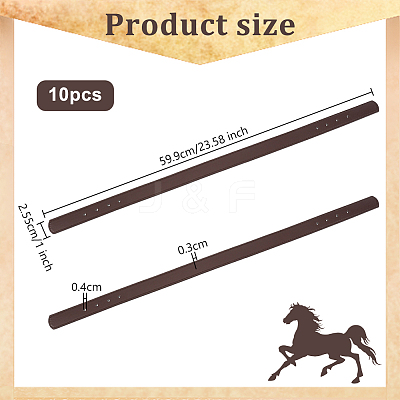 PU Leather Bag Strap Connector Handbag Chain Link Clasps Including Leather Strap D Ring Leather Craft Purse Hardware Supplies FIND-WH0291-35-1