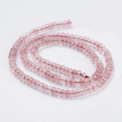 Cherry Quartz Glass Beads Strands G-K255-06A-1