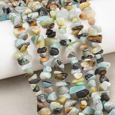 Natural Flower Amazonite Beads Strands G-F834-A01-01-1