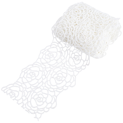 Polyester Lace Trim OCOR-WH0111-142B-1