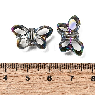 Electroplated Transparent Glass Beads Strands GL-CBA98F0-03A-1