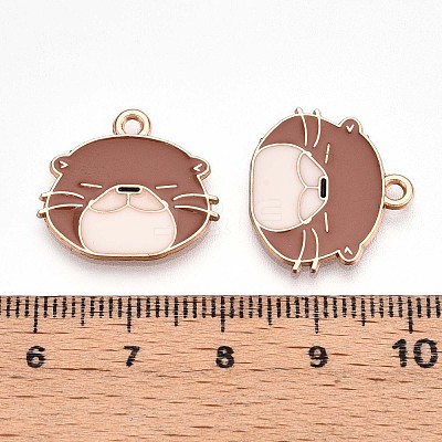 Alloy Enamel Pendants ENAM-T022-02A-02-1