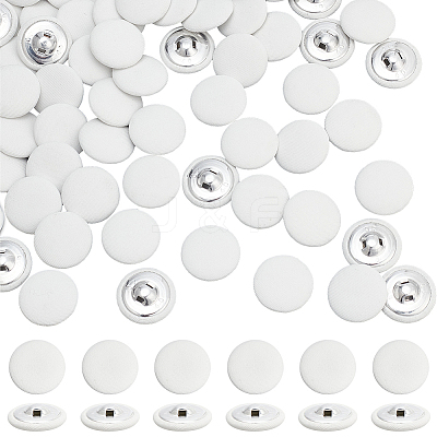100Pcs Cloth Shank Buttons BUTT-NB0001-72A-01-1