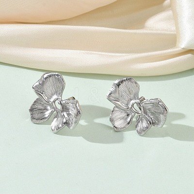 Valentine's Day 304 Stainless Steel Stud Earrings for Women EJEW-K332-02P-1