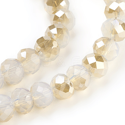 Electroplate Glass Beads Strands X-GLAA-K027-HR-A01-1