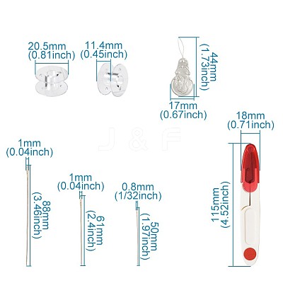 Plastic Household Line Empty Sewing Machine Line Axis Kits DIY-TA0003-05-1