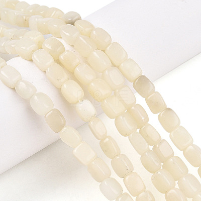 Natural White African Opal Beads Strands G-N346-04A-10-1