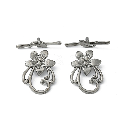 Tibetan Style Alloy Toggle Clasps K095R052-1