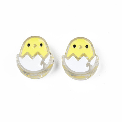 Transparent Acrylic Beads ACRC-S039-07G-1