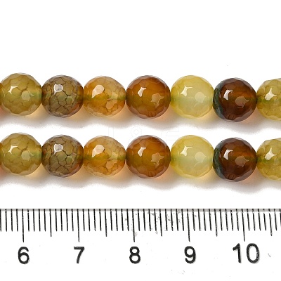 Dyed & Heated Natural Dragon Veins Agate Beads Strands G-P539-A01-26-1