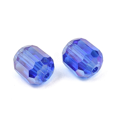 Electroplate Column Glass Beads EGLA-A043-02-AB14-1