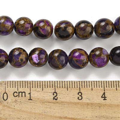 Synthetic Gold Clinquant Stone Beads Strands G-P549-A01-01E-1