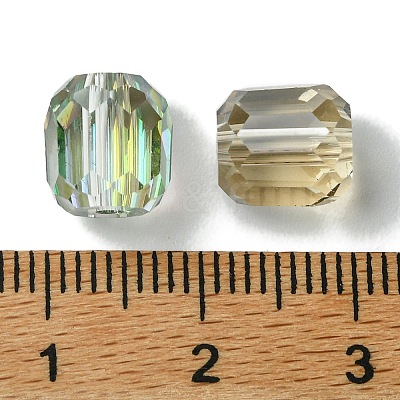 114Pcs Transparent Electroplate Glass Beads GLAA-K064-09A-1