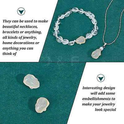 2Pcs Natural Agate Beads G-OC0005-60-1