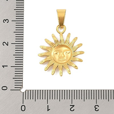 Ion Plating(IP) 304 Stainless Steel Pendants STAS-D112-06G-1