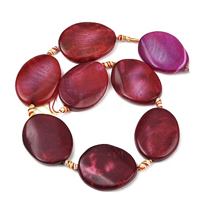 Natural Fire Crackle Agate Beads Strands G-P605-L03-01C-1