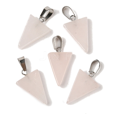 Natural Rose Quartz Pendants G-B127-04P-13-1